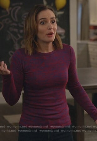 Angie's marled long sleeve tee  on Single Parents