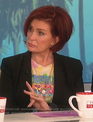Sharon's Grateful Dead tee on The Talk