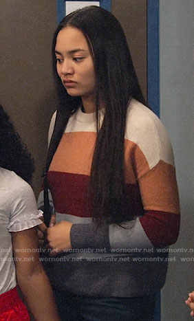 Xuan's striped sweater on No Good Nick