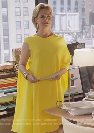 Jacqueline's yellow asymmetric dress on The Bold Type