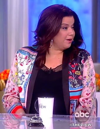 Ana's patchwork jacket on The View