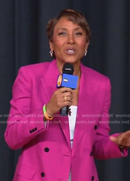 Robin's pink blazer on Good Morning America