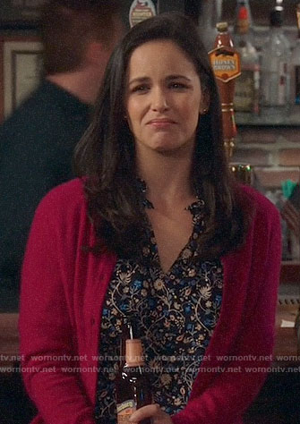 Amy's floral top on Brooklyn Nine-Nine