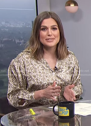 Carissa's paisley print blouse on E! News Daily Pop