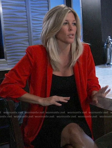 Carly's red blazer on General Hospital