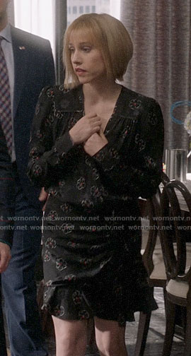 Catherine's floral ruched front dress on Veep