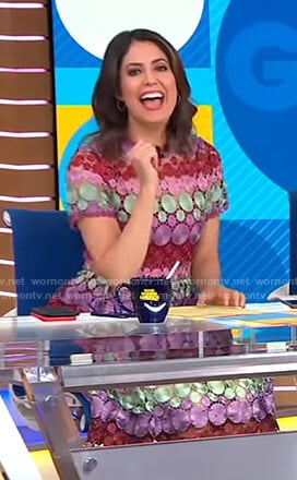 Cecilia's multicolored lace dress on Good Morning America