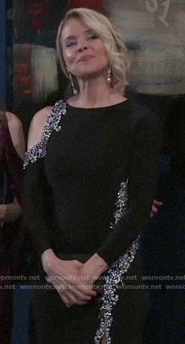 Felicia's embellished Nurse's Ball gown on General Hospital