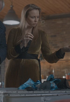 Villanelle's velvet jumpsuit on Killing Eve