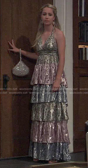 Josslyn's tiered Nurse's Ball gown on General Hospital