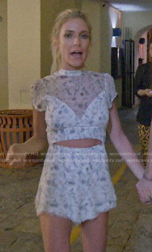 Kristin's white cutout romper in Cabo on Very Cavallari