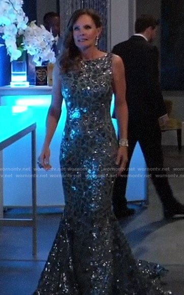 Lucy's sequin Nurse's Ball gown on General Hospital