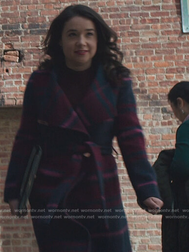 Marissa's check coat by The Good Fight on The Good Fight