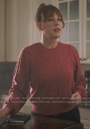 Mary's red sweater on Riverdale