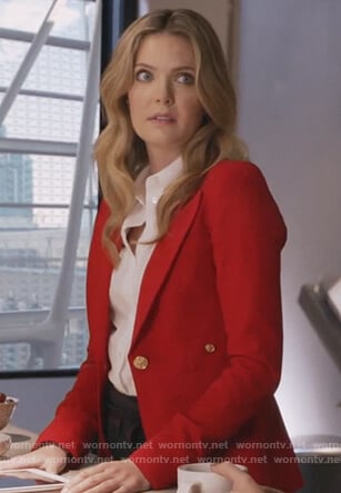 Sutton's red blazer on The Bold Type