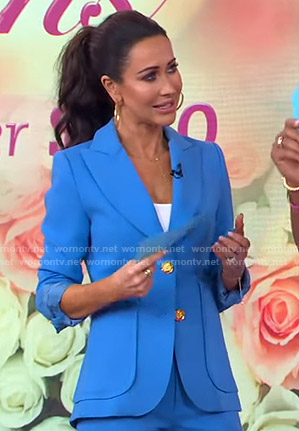 Jessica Mulroney's blue blazer on Good Morning America