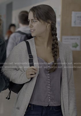 Kayla's lavender button down cami  on Trinkets