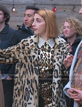 Lauren's leopard print dress and coat on Younger