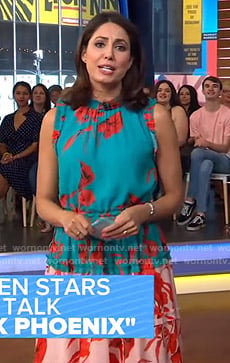Cecilia's floral print tiered dress on Good Morning America
