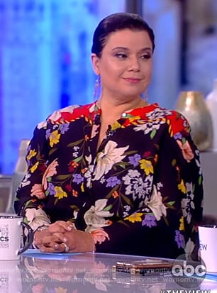 Ana's floral print dress on The View