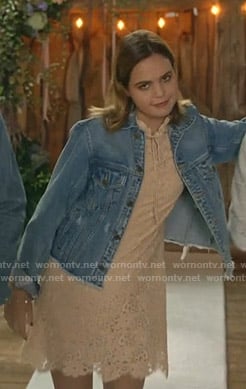 Grace's beige lace dress on Good Witch