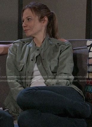 Kim's army jacket on General Hospital