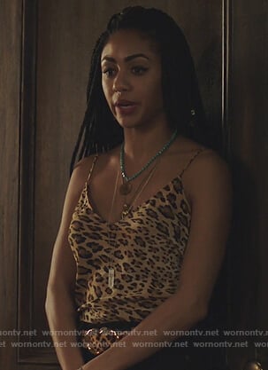 Birdie's leopard print cami on Queen of the South