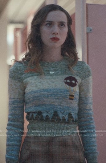 Lexi's hot air balloon sweater on Euphoria