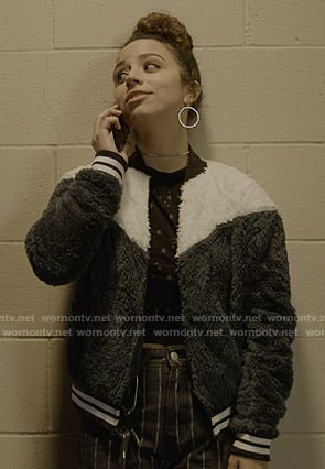 Moe's colorblock bomber jacket on Trinkets