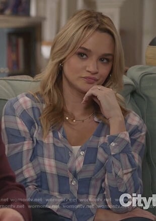 Clementine's plaid shirt on Life in Pieces