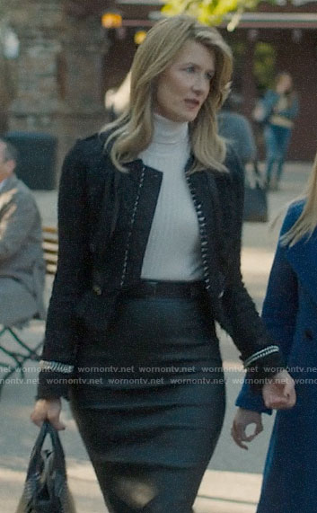Renata's tweed chain trim jacket on Big Little Lies