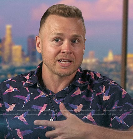 Spencer's bird print shirt on The Hills New Beginnings