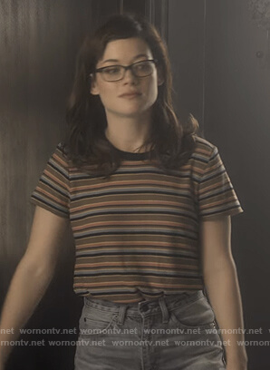 Lisa's striped tee on What/If
