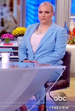 Meghan's light blue suit on The View