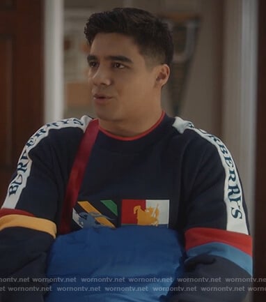 Vivek's Burberry sweater on Grown-ish