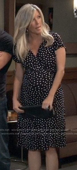 Carly's polka dot maternity dress on General Hospital