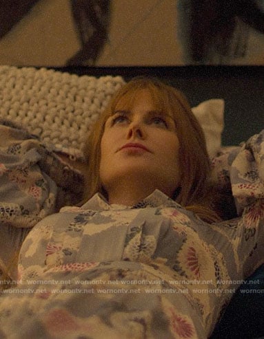 Celeste's floral long sleeve dress on Big Little Lies
