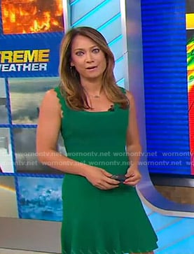 Ginger's green dress on Good Morning America