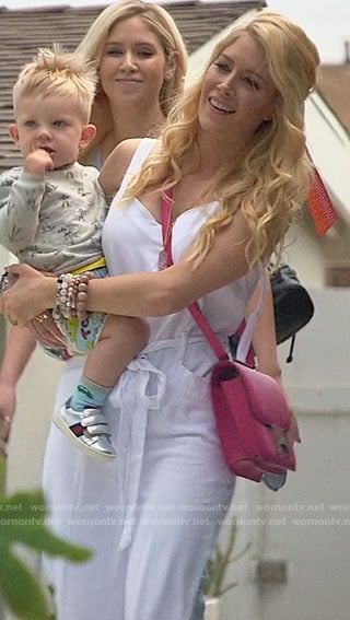 Heidi's white jumpsuit on The Hills New Beginnings