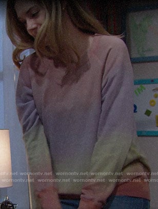 Hope's ombre sweatshirt on The Bold and the Beautiful