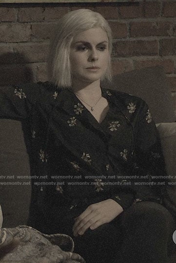 Liv's black floral blouse on iZombie