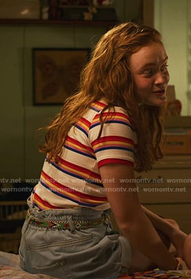 Max's striped tee on Stranger Things