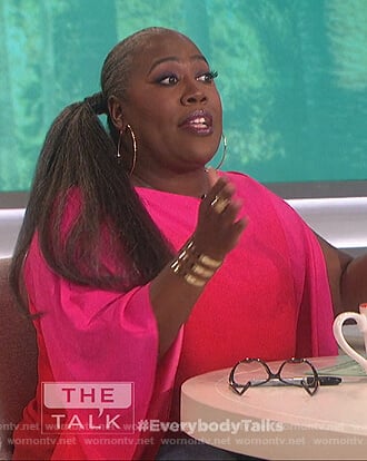 Sheryl's pink ombre top on The Talk