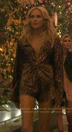 Stephanie's leopard print romper on The Hills New Beginnings