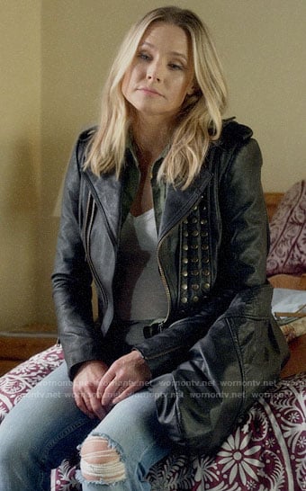Veronica's leather jacket on Veronica Mars