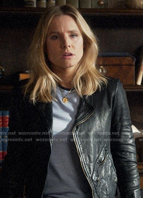 Veronica's patch pocket leather jacket on Veronica Mars