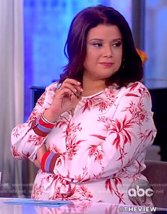 Ana's white floral dress on The View