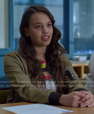 Jessica's striped sweater on 13 Reasons Why