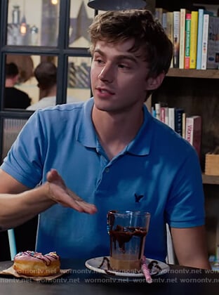 Alex's blue polo on 13 Reasons Why