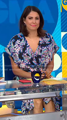 Cecilia's paisley print dress on Good Morning America